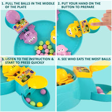 Load image into Gallery viewer, Wembley Hungry Frog Indoor Game for Kids|Family Board Game|Frog Toys for Kids Activity|4 Player Fun Interactive Frog Eat Beans Game|Proudly Made in India,Multicolor
