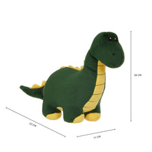 Load image into Gallery viewer, Amazon Brand - Jam &amp; Honey Dinosaur, Cute, Plush/Soft Toy, Suitable for Boys, Girls and Kids, Super-Soft, Safe, 34 cm (Green &amp; Yellow)
