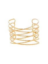Load image into Gallery viewer, Armcuff , Arm Cuff Bracelet for Women and Girls Fashion Golden Kadaa Bracelets | Multi Strand Arm Cuff Armlet Gold Plated Hand Cuff Kadaa Bracelet for Women
