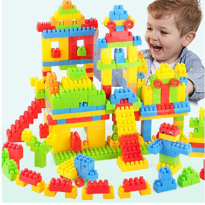 FunBlast DIY Plastic Building Blocks for Kids Building Blocks Toy for Kids Puzzle Games for Kid, Toys for Children Educational & Learning Toy for Kid, Girls & Boys - (250+ Blocks with 38 Wheels)