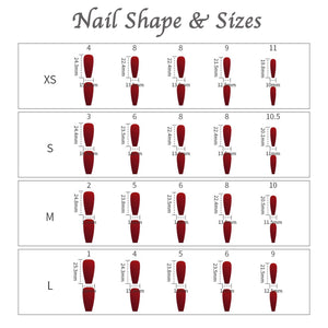 Synaty Acrylic Press-On Nails Set with Handmade Gel Polish Patterns and Decorations for Salon-Quality Manicure at Home (Princess Pink)