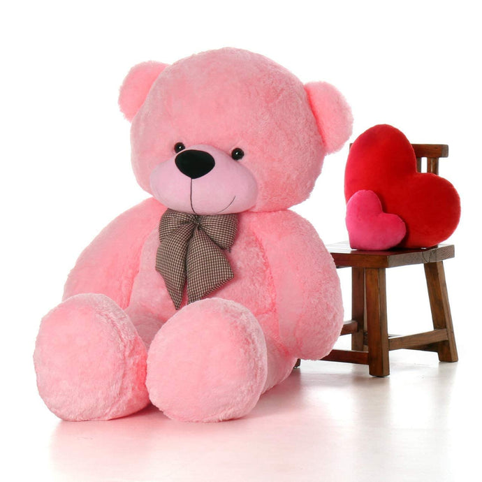 Soft 3 Feet Teddy Bear for Kids, Lovable Huggable Cute Soft Giant Teddy Bear for Girlfriends/Wife/Kids/Husband - (Pink, 85 cm)
