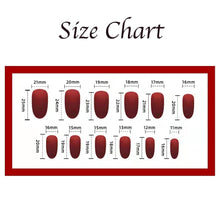 Load image into Gallery viewer, Gloss &amp; Go 24 Reusable Artificial Fake Nail Set| Maroon Color With 3D White Flower Nails With Golden Glitter Glossy Nails| Lightweight &amp; Long Lasting| Quick Fix For Festivals &amp; Special Occasions
