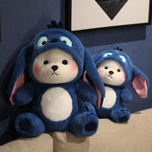 Load image into Gallery viewer, Baby Plushies, Blue Lovable Huggable Soft Toy, Big Size Hooded Plush Teddy Bear, Elegant Soft Plush Toy for Babies, Great Birthday Gift for Girls - 30 cm
