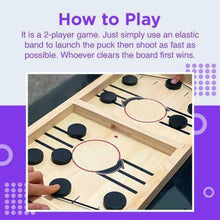 Load image into Gallery viewer, Amisha Gift Gallery Board Games for Kids String Hockey Table Board Games Indoor Games Fastest Finger Games for Kids Fast Sling Puck Board Game for Kids and Adults (Delux Hockey)
