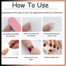 Load image into Gallery viewer, THR3E STROKES Press-On Nails,FakeNails Manicure set Salon look Nails Includes 24Nails, 1sheet gluetabs,1 Alcohol wipe,1 Manicure Stick, 1 Mini file. PN-36
