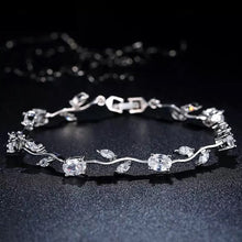 Load image into Gallery viewer, Shining Diva Fashion Crystal Bracelet for Women and Girls (Silver) (r9961b), One Size
