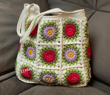 Load image into Gallery viewer, Handmade Crochet Handbag for Women and Girls | Handcrafted Handbags For Daily, Cotton Bag Office and Causal Use Multicolor

