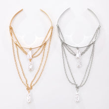 Load image into Gallery viewer, CJIAYUJEW Minimalist Arm Cuff for Women Gold Arm Cuff Upper Arm Layered Tassels Heart Rhinestone Pearl Arm Bracelet Stackable Arm Bangle Jewelry for Women
