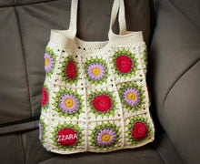 Load image into Gallery viewer, Handmade Crochet Handbag for Women and Girls | Handcrafted Handbags For Daily, Cotton Bag Office and Causal Use Multicolor
