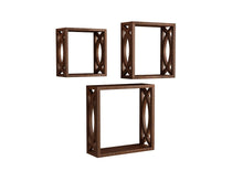 Load image into Gallery viewer, Home Sparkle MDF Wooden Wall Shelves (Brown)
