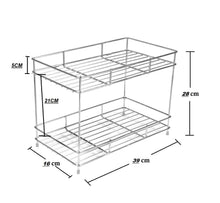 Load image into Gallery viewer, kitchen pantry storage, steel, multipurpose storage organizer for kitchen, kitchen sugar or masala box organizer BNA
