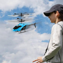 Load image into Gallery viewer, RIYA TOYS STUDIO Mini Remote Control Helicopter with Gravity Sensor(Battery not Included), LED Lights &amp; USB Chargeable Cable | Indoor Palm Sensing RC Helicopter For Kids (Pack of 1), Multicolour
