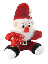 Load image into Gallery viewer, Tickles Christmas Santa Claus with Gift Bag Stuffed Soft Plush Toy for Kids Room (Size: 26 cm Color: Red)
