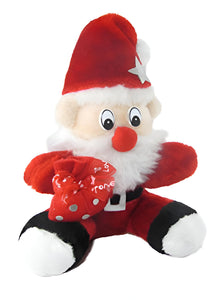 Tickles Christmas Santa Claus with Gift Bag Stuffed Soft Plush Toy for Kids Room (Size: 26 cm Color: Red)