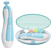 Load image into Gallery viewer, Baby Nail Trimmer New Born with Lights | Electric Baby Nail Cutter 0-6 Months with Multiple Filer Heads Adjustment | New Born Baby Products, Pack of 1

