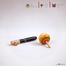 Load image into Gallery viewer, BAALVE™ Wooden Spinning Top - Spindle Top Toy with Handle &amp; String – Traditional Design – Enhances Fine Motor Skills &amp; Eco-Friendly, Ideal for 3+ Years Kids, Top Toy Spinning, Bongaram for Kids.
