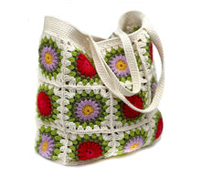Load image into Gallery viewer, Handmade Crochet Handbag for Women and Girls | Handcrafted Handbags For Daily, Cotton Bag Office and Causal Use Multicolor
