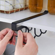 Load image into Gallery viewer, Boniry 1 Pcs Double-Row 12 Hooks for Kitchen Storage - Cupboard Hanging Organizer for Coffee, Tea Cups, Towels, and More | Versatile Metal Hooks for Home, Office
