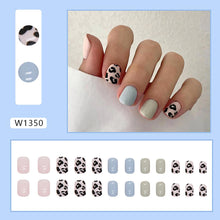 Load image into Gallery viewer, Cow Print Sober Design Premium Press On Nails / False Nails / Ready to Wear Nails / Glue on Nails For Girls and Women - 14 Pcs
