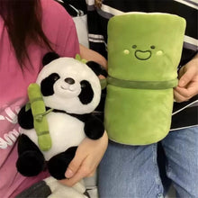 Load image into Gallery viewer, Storescent Cute Panda Plush with Bamboo, Kawaii Soft Panda in Bamboo Stuffed Animals Toy, Plushies Doll Gifts for Kids Girls Boys Birthday Valentine (Panda in Bamboo)
