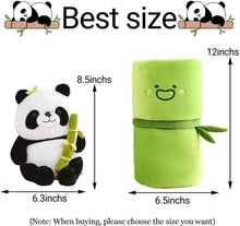 Load image into Gallery viewer, Storescent Cute Panda Plush with Bamboo, Kawaii Soft Panda in Bamboo Stuffed Animals Toy, Plushies Doll Gifts for Kids Girls Boys Birthday Valentine (Panda in Bamboo)
