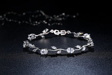 Load image into Gallery viewer, Shining Diva Fashion Crystal Bracelet for Women and Girls (Silver) (r9961b), One Size
