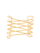 Load image into Gallery viewer, Armcuff , Arm Cuff Bracelet for Women and Girls Fashion Golden Kadaa Bracelets | Multi Strand Arm Cuff Armlet Gold Plated Hand Cuff Kadaa Bracelet for Women
