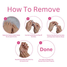 Load image into Gallery viewer, Nail Knack Nude Marble Press On Nails | 20 Pcs Acrylic Stick On Nails with Glue Tabs- Reusable, Easy to use &amp; long Lasting
