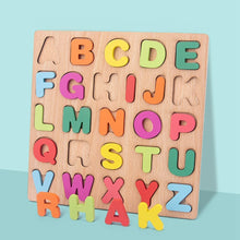 Load image into Gallery viewer, Chocozone Wooden Learning Educational Game Board for Kids, Puzzle Toys for 2 Years Old Boys &amp; Girls (Alphabets, Numbers &amp; Shapes)

