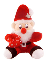 Load image into Gallery viewer, Tickles Christmas Santa Claus with Gift Bag Stuffed Soft Plush Toy for Kids Room (Size: 26 cm Color: Red)
