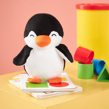 Load image into Gallery viewer, Amazon Brand - Jam &amp; Honey Soft Penguin Plush Toy for Kids | Soft Toy for Boys and Girls | Super-Soft and Safe| Ideal for Gifting | Height 17 cm | Black and White
