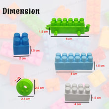 Load image into Gallery viewer, FunBlast DIY Plastic Building Blocks for Kids Building Blocks Toy for Kids Puzzle Games for Kid, Toys for Children Educational &amp; Learning Toy for Kid, Girls &amp; Boys - (250+ Blocks with 38 Wheels)
