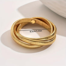 Load image into Gallery viewer, Shining Diva Fashion Latest Stylish Chunky Gold Cuff Bangle Bracelet for Women and Girls (16366b)
