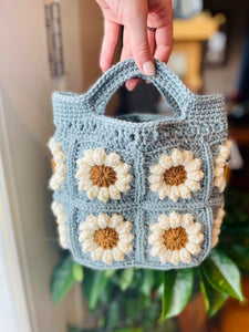Modern Crochet Cotton Handmade bag, Cotton Shoulder bag Reusable Bag Crochet Purse Market Bag