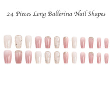 Load image into Gallery viewer, Synaty Acrylic Press-On Nails Set with Handmade Gel Polish Patterns and Decorations for Salon-Quality Manicure at Home (Princess Pink)
