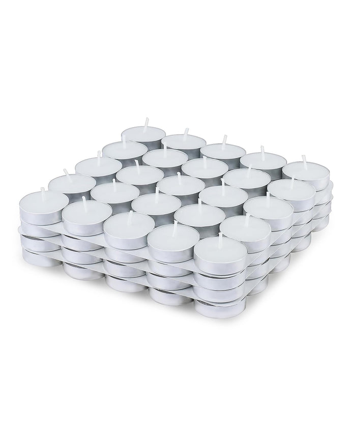 Homesake Wax Tealight Candle Holder for Home Decoration, Room, Bedroom, Birthday Decoration Kit | Tea Lights Candle Home Decor Items - Set of 100