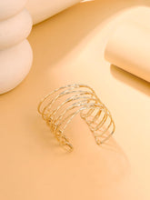 Load image into Gallery viewer, Armcuff , Arm Cuff Bracelet for Women and Girls Fashion Golden Kadaa Bracelets | Multi Strand Arm Cuff Armlet Gold Plated Hand Cuff Kadaa Bracelet for Women
