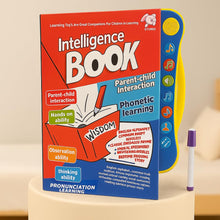 Load image into Gallery viewer, Storio Intelligence Book Sound Book Learning Cards for Children,English Letters &amp; Words Language_Skills Learning Book,Fun Educational Toys. Activities with Numbers, Shapes Learning Book for Toddlers
