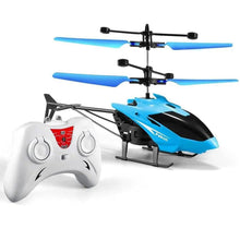 Load image into Gallery viewer, RIYA TOYS STUDIO Mini Remote Control Helicopter with Gravity Sensor(Battery not Included), LED Lights &amp; USB Chargeable Cable | Indoor Palm Sensing RC Helicopter For Kids (Pack of 1), Multicolour
