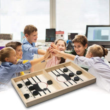 Load image into Gallery viewer, Amisha Gift Gallery Board Games for Kids String Hockey Table Board Games Indoor Games Fastest Finger Games for Kids Fast Sling Puck Board Game for Kids and Adults (Delux Hockey)

