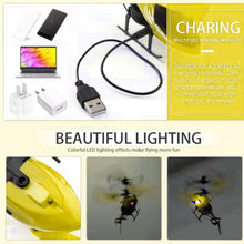 Load image into Gallery viewer, KIDZYMON® RC Helicopter with Hand Gravity Sensor, Flying Remote Control Helicopter Toy, Chargeble, 3D Light &amp; Safety Sensor for Kids Age 4+ Years I Pack of 1 (Yellow)
