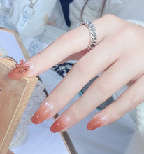 Load image into Gallery viewer, Anzailala Fake Nails 24 Pcs Press On Nails with Glue Sticker for Women
