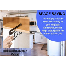 Load image into Gallery viewer, Boniry 1 Pcs Double-Row 12 Hooks for Kitchen Storage - Cupboard Hanging Organizer for Coffee, Tea Cups, Towels, and More | Versatile Metal Hooks for Home, Office
