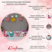 Load image into Gallery viewer, eCraftIndia Resin Love Animated Characters Decorative Showpiece for Valentines Day Anniversary| Valentine Gift for Girlfriend Boyfriend Husband Wife| Valentine Day Gifts| Valentine Decoration Items
