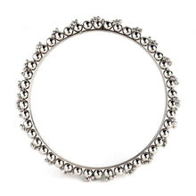 Load image into Gallery viewer, ZENEME Jewellery Traditional Silver Plated Oxidized Bracelet Bangles Set for Girls and Women (Silver, 2.4)
