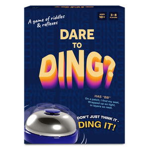 Dare to Ding - Game of Riddles & Reflexes, Fast-paced Card Game, Test Your Wits, Family-Friendly Game for Teens, Families & Adults, Gifts for Ages 10, 11, 12 and Up, 3-8 Players