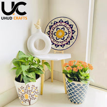 Load image into Gallery viewer, Beautiful Antique Wooden Fold-able Side Table/End Table/Plant Stand/Stool Living Room Kids Play Furniture Table Round Shape
