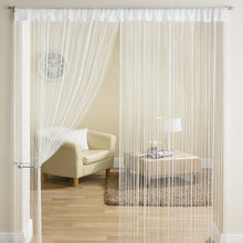 Load image into Gallery viewer, Exporthub 1 Piece Beautiful Polyester Door Threads String Curtain - 7ft, White (EHSPR558_74)
