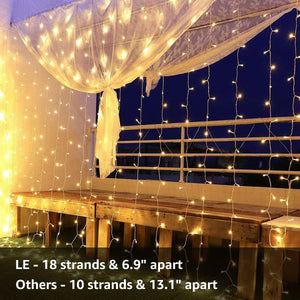NIYAMAX LED String Lights - 12 Meter Fairy Lights with Full View Light 42 LED Bulb - Waterproof & Flexible Copper LED Serial String Lights (Warm White)